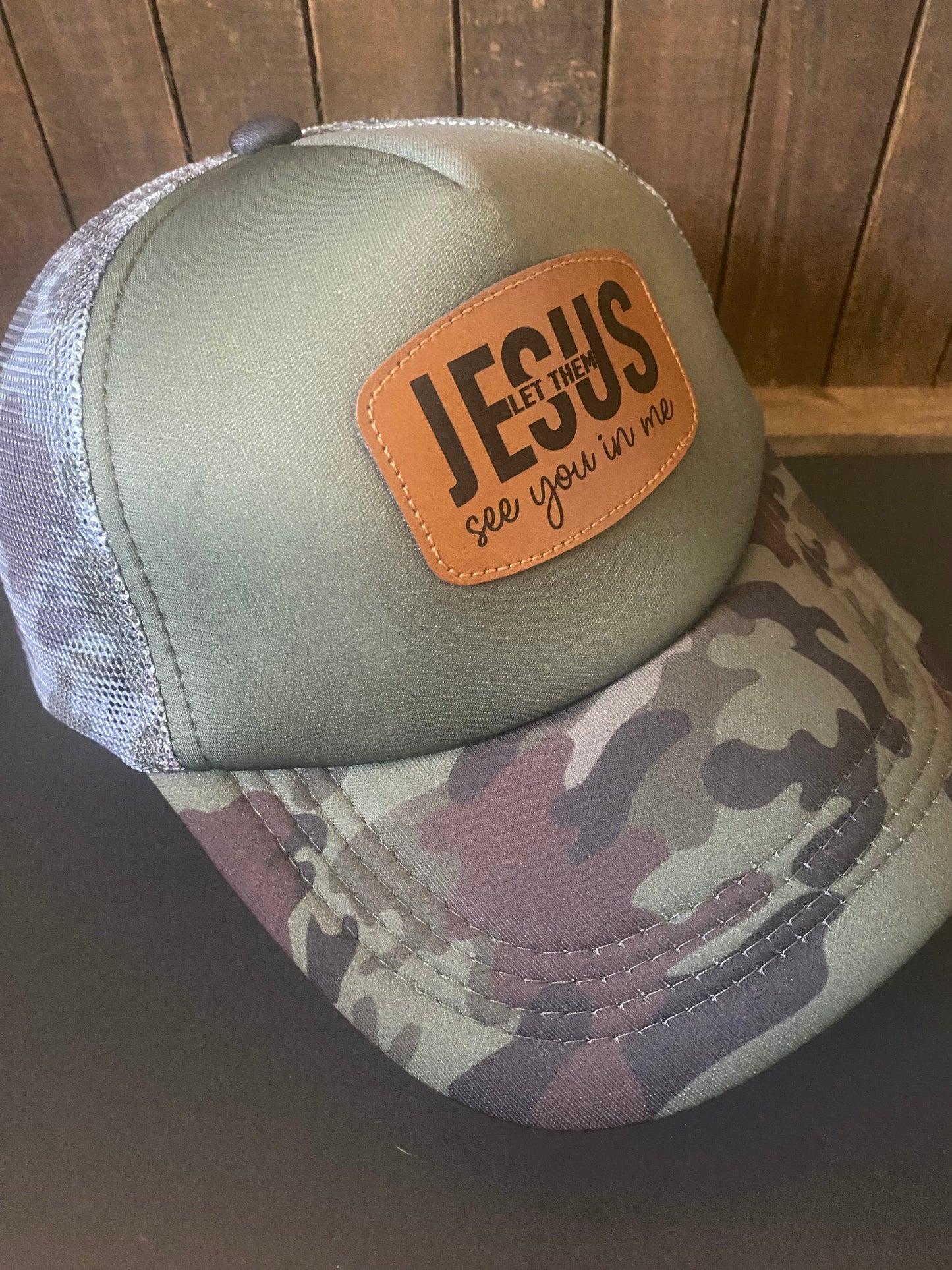 Jesus Let Them See You in Me Camo SnapBack Hat