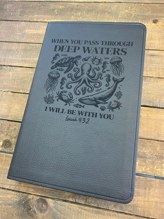 When You Pass Through Deep Waters Engraved Bible